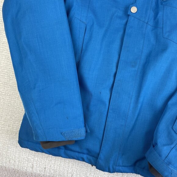 Y2K Salomon Blue Hooded Ski Jacket Clima Pro Storm 20000 Ski Jacket Men M - Picture 5 of 16